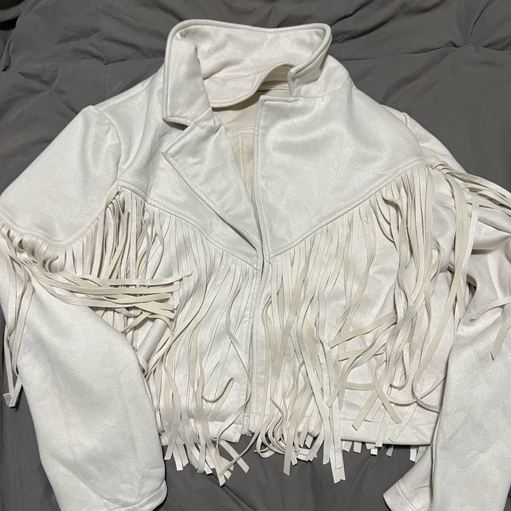 Leather Fringe Jacket